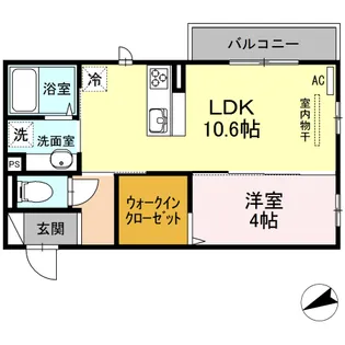 フォレストギオン【2階】の間取り