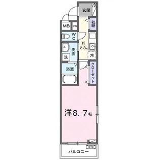 ハミングバードⅡ【2階】の間取り