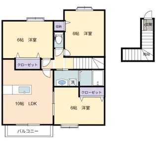 サニーレジデンスFⅢ【203号室号室】の間取り