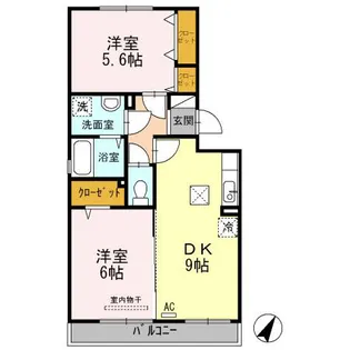 カーサ33【1階】の間取り