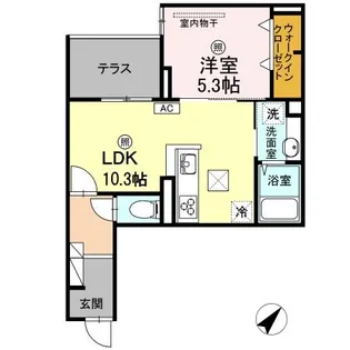 Kanata kogo【1階】の間取り