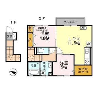 イーグル タニ【2階】の間取り