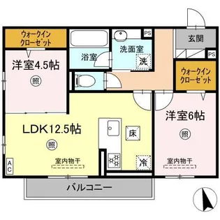 サンコートHIKARI【1階】の間取り