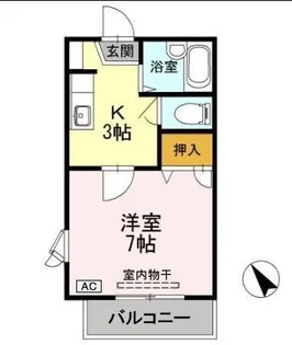 アヴニールB【2階】の間取り