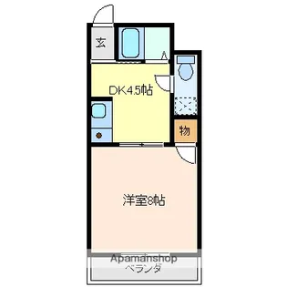 パステルクボ6【2階】の間取り