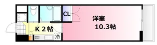 アルティメイトBUILDING.楠木【604号室号室】の間取り