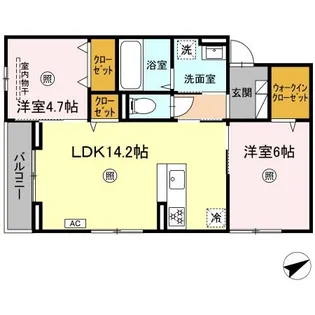 ボヌール祇園【3階】の間取り