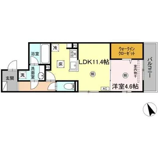 CAMPANELLA舟入南【1階】の間取り