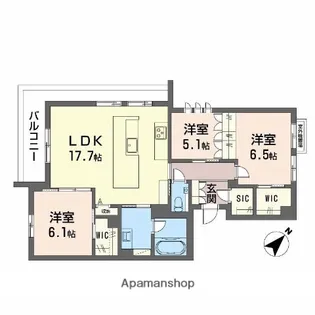 YanagiTakasu【2階】の間取り