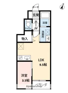 エスリーA棟【1階】の間取り