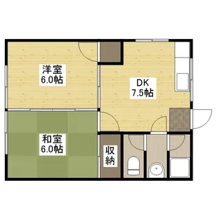 西本荘【2階】の間取り