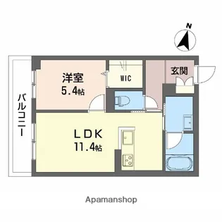 ルリエ府中レジデンス【2階】の間取り