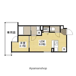 S-MOVE庚午北【1階】の間取り