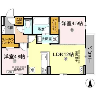 CAMPANELLA山本【3階】の間取り