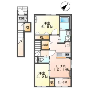 エトワール恵島【2階】の間取り