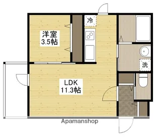 PLUME翠町【3階】の間取り