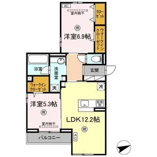 ボナール【3階】の間取り