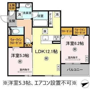 ボナール【1階】の間取り