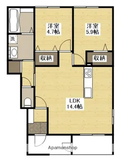 アルクス長束【1階】の間取り