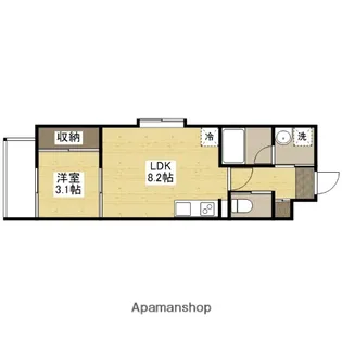 YELLSTAGE長束WEST【2階】の間取り