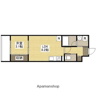 YELLSTAGE長束WEST【2階】の間取り