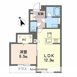 ピアヌーラ祇園【1階】の間取り