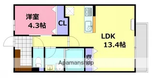 アーデル美鈴園【3階】の間取り