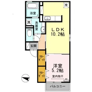 アーク フォレ【1階】の間取り