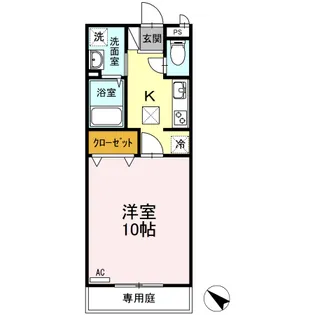 プリメーラ石井城上【1階】の間取り