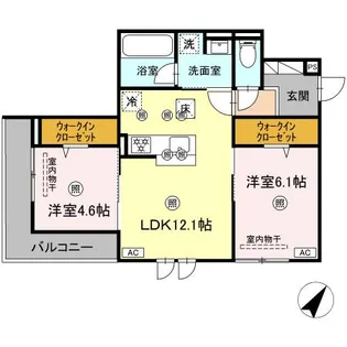 CAMPANELLA 中山南【1階】の間取り