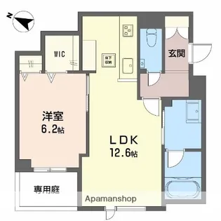 CASA ニックスⅤ【1階】の間取り