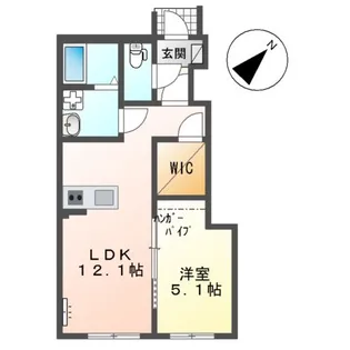 仮)リバーヒルズ上平良【1階】の間取り