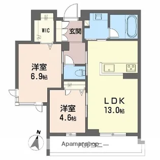 プライムフェルトⅡ【2階】の間取り