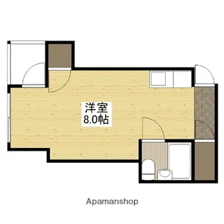 舟入コーポ【3階】の間取り