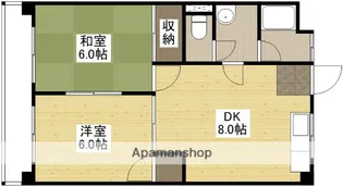 古本マンション【4階】の間取り