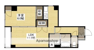 ベルソーレ松本【4階】の間取り