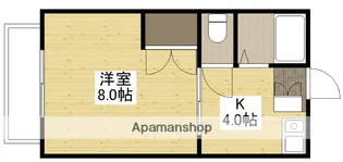 ハイツ矢賀新町Ⅱ【4階】の間取り