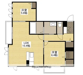 リバージュ中広【2階】の間取り