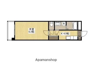 ウィンディア楽々園【3階】の間取り