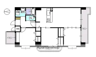エフハリスト【3階】の間取り
