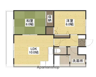 メゾン・ド・谷口【1階】の間取り