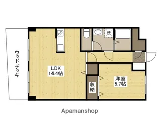 ハイム永田【1階】の間取り