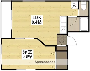 ポートサイド御幸【4階】の間取り