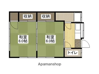 西本アパート【1階】の間取り