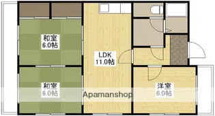 倉本ビル【4階】の間取り