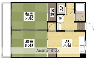 第一昭八コーポラス【3階】の間取り
