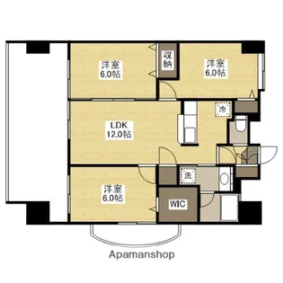 フラットリア春日【9階】の間取り