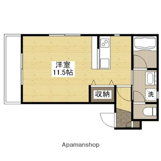 ポルシェ松浜【2階】の間取り