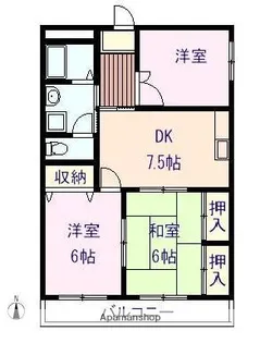 サン・オーレやなもと【2階】の間取り