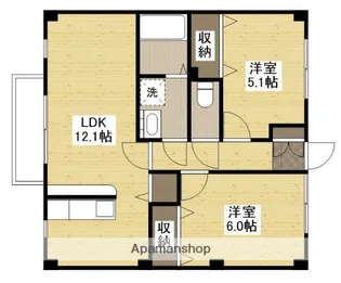 フォブール都【2階】の間取り
